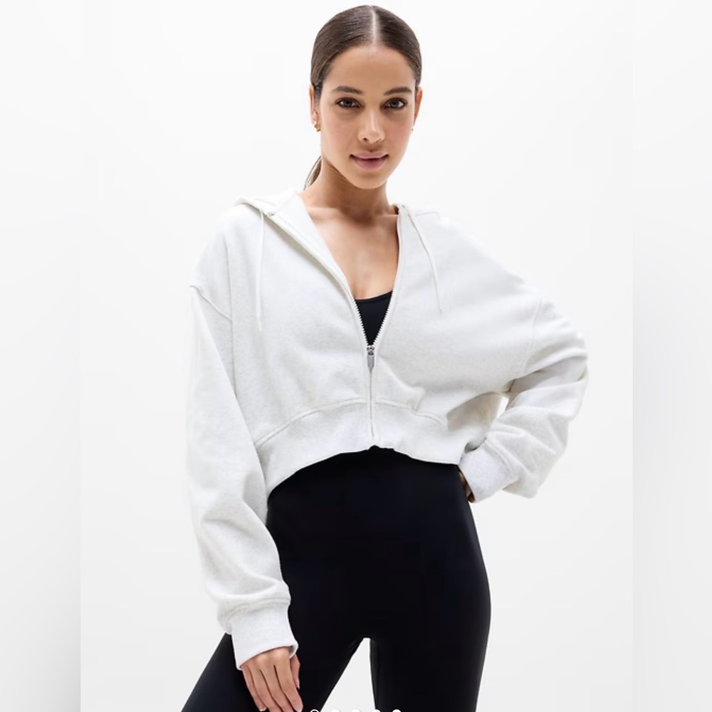 Athleta Women's Forever Fleece Crop Full Zip